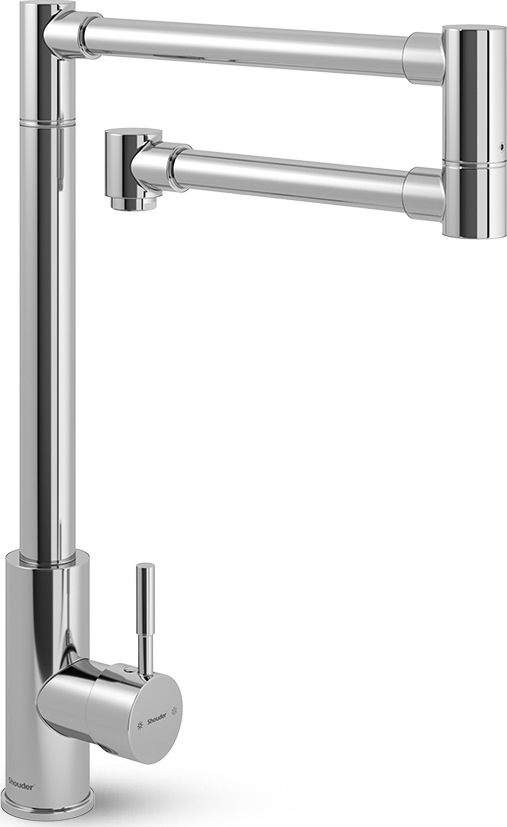 Marino · Articulated kitchen mixer · Chrome