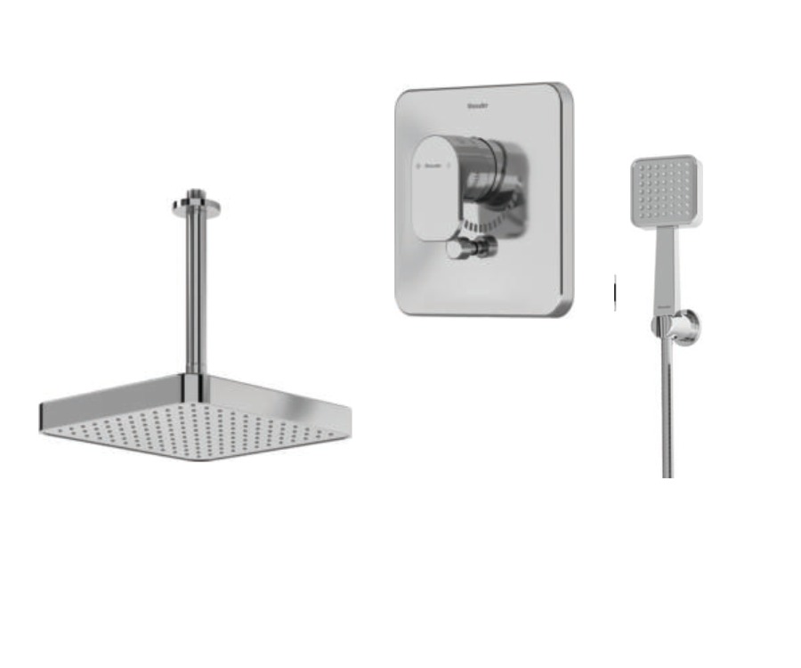 Tyne · Concealed shower - Type 3 · Chrome