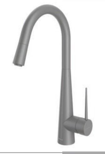 Iten · Pull-down kitchen mixer · Gray
