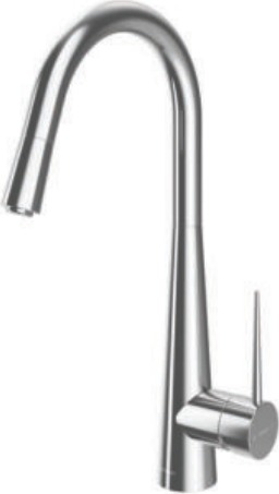 Iten · Pull-down kitchen mixer · Chrome