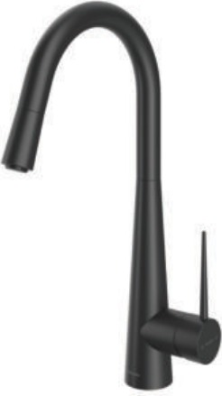 Iten · Pull-down kitchen mixer · Black